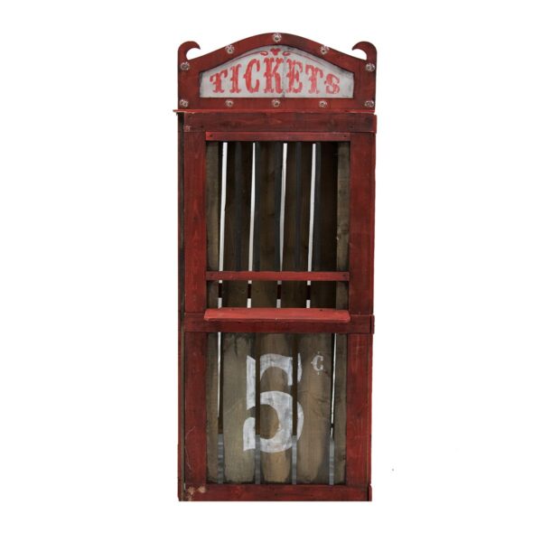 Red Vintage Ticket Booth