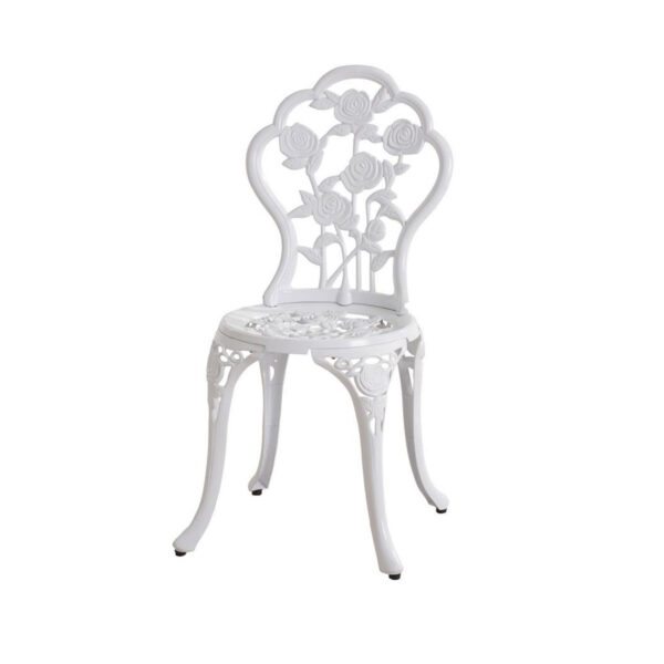 White Iron Garden Bistro Chair