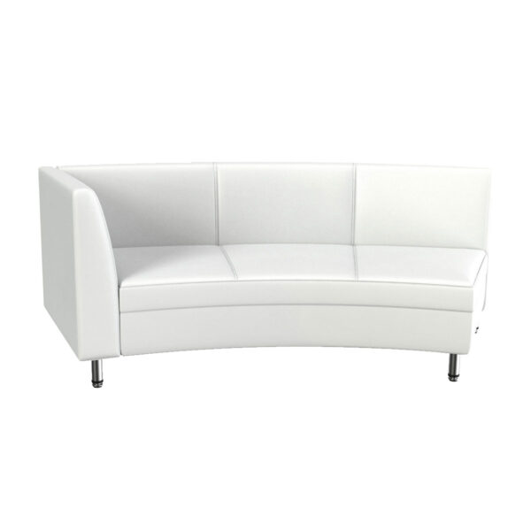 White Contempo Sofa, Armed Section