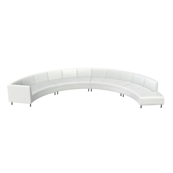 White Contempo Sofa, 4-Piece Sectional Set