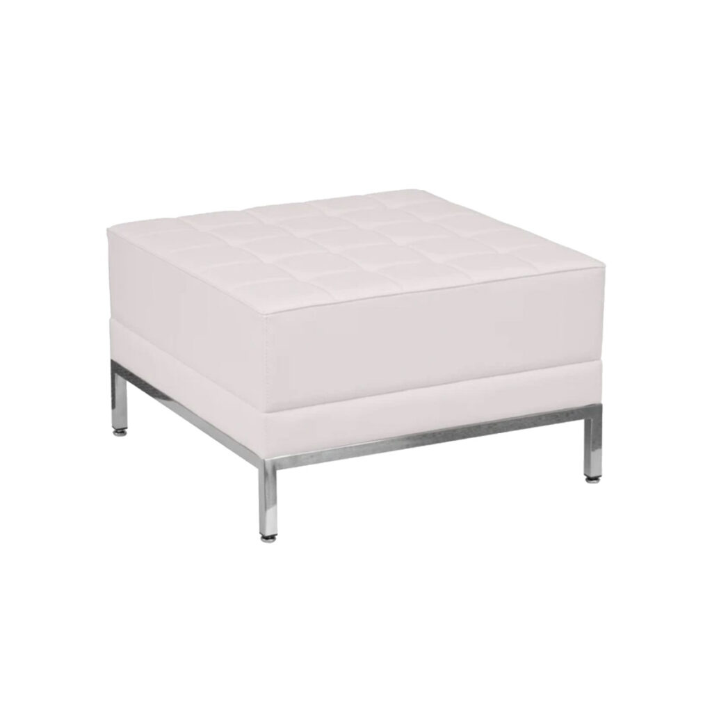 White Elude Corner Chair