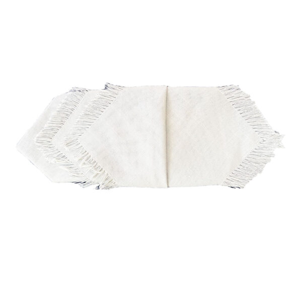 White Fringe Napkin