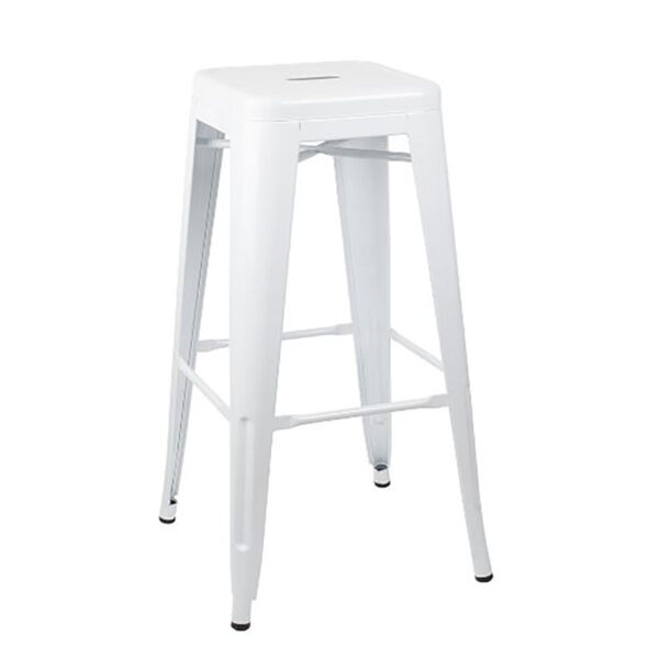 White Gaslamp Bar Stool