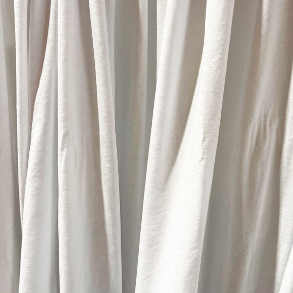 White Super Velvet Drape