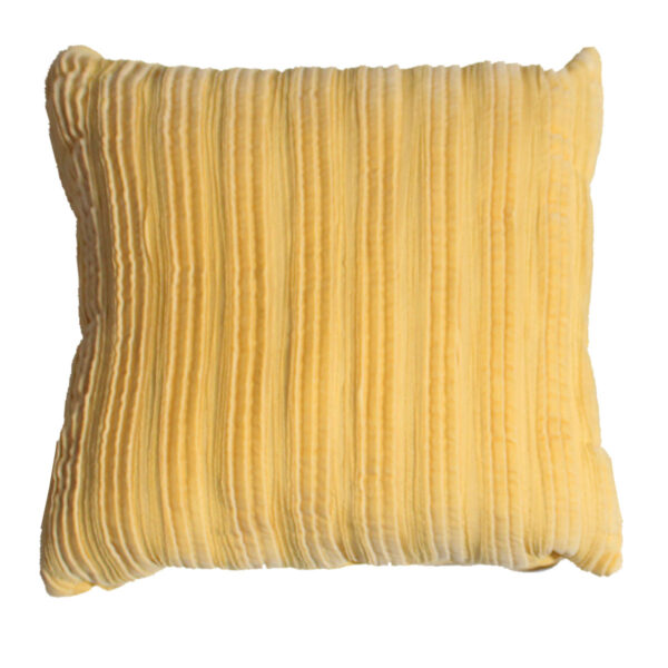 Yellow Pleat Pillow