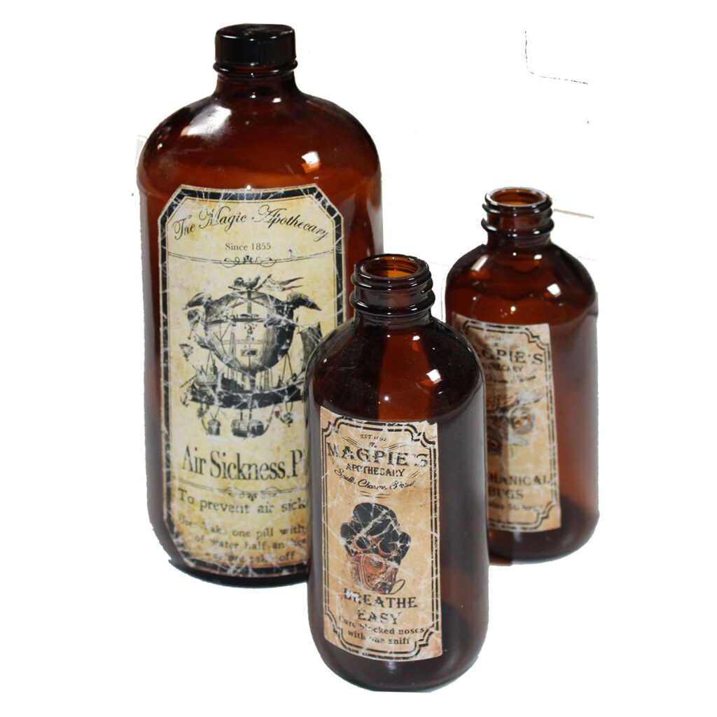 Glass Apothecary Bottles
