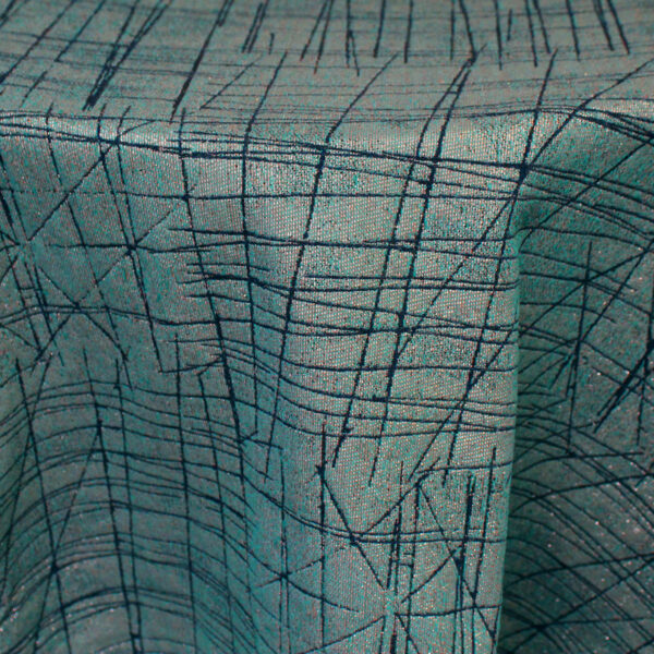 Aqua Criss Cross Table Runner
