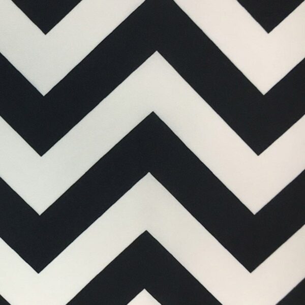 Black Chevron Poly Table Runner