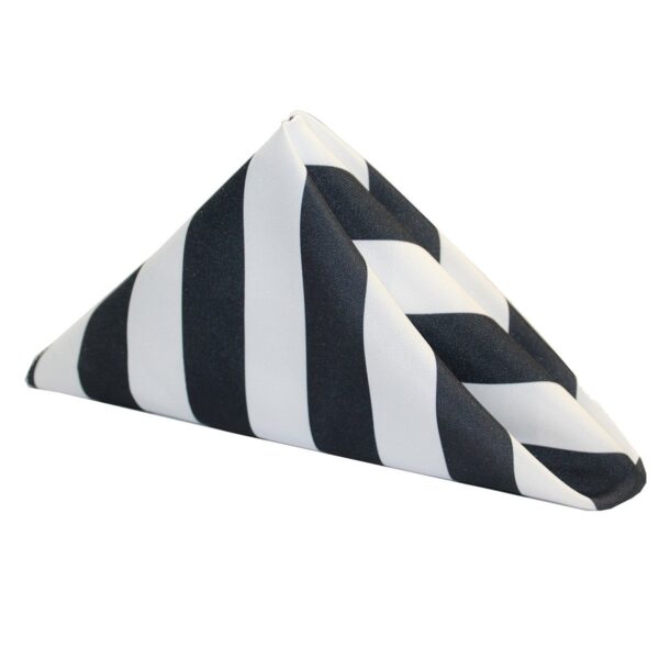 Black & White Stripe Napkin