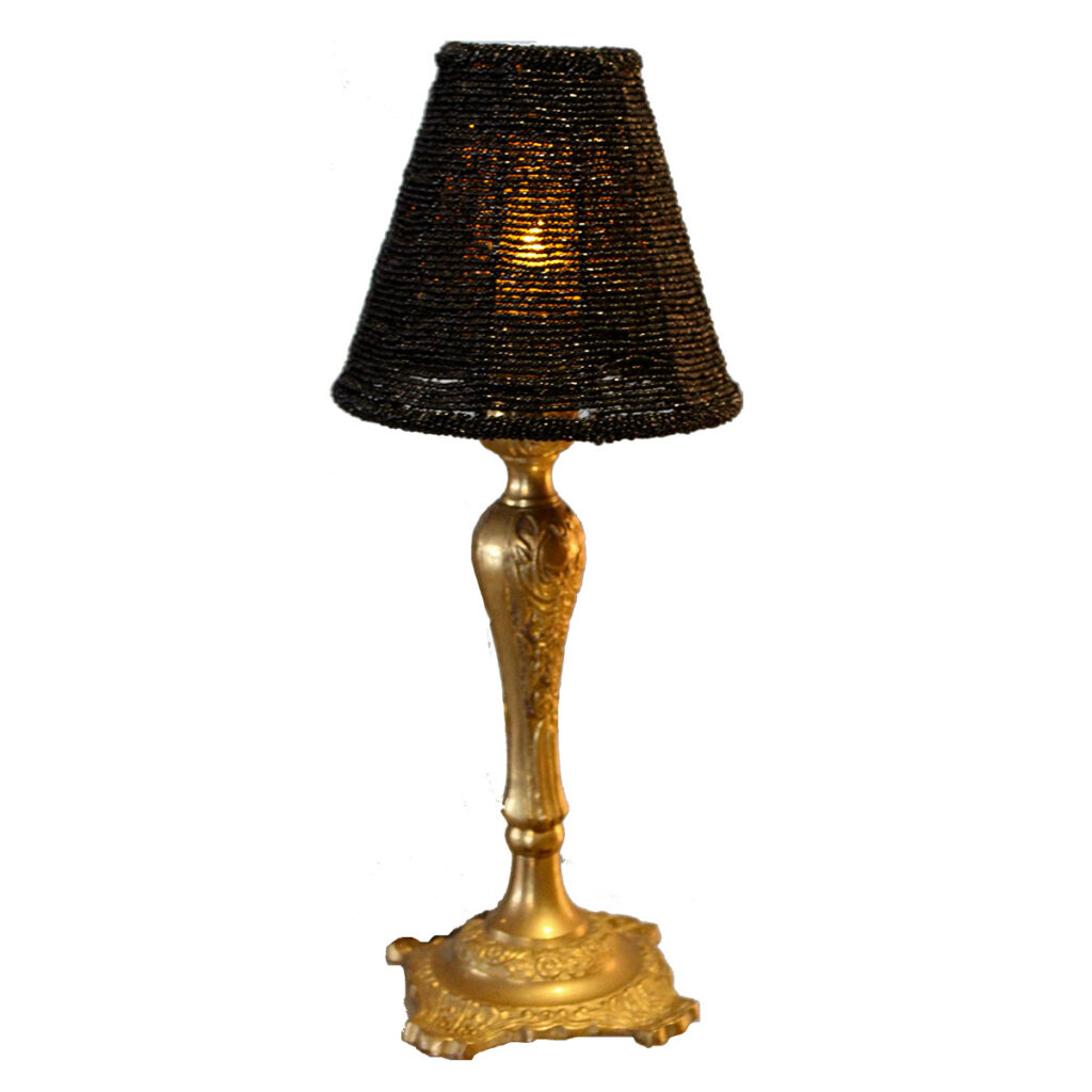 Black Beaded Lampshade