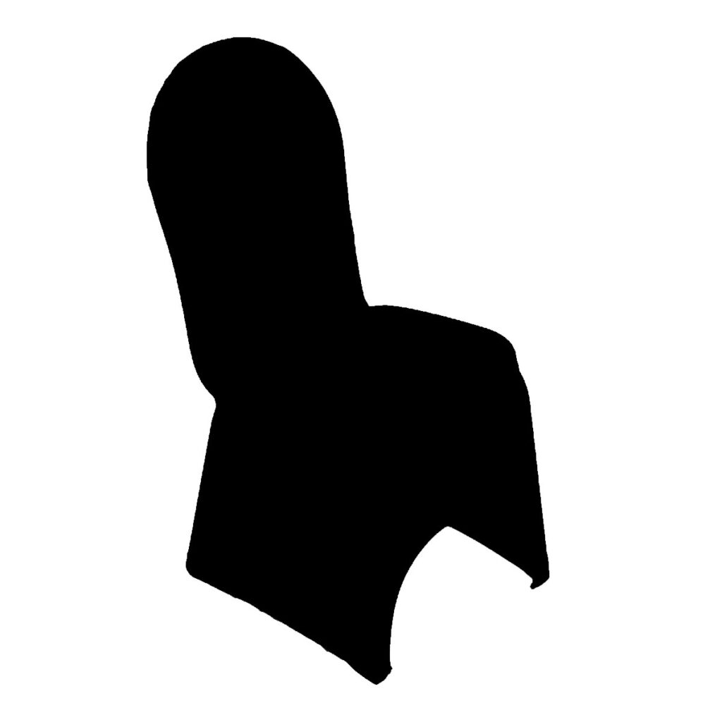 Black Spandex Chair Cover
