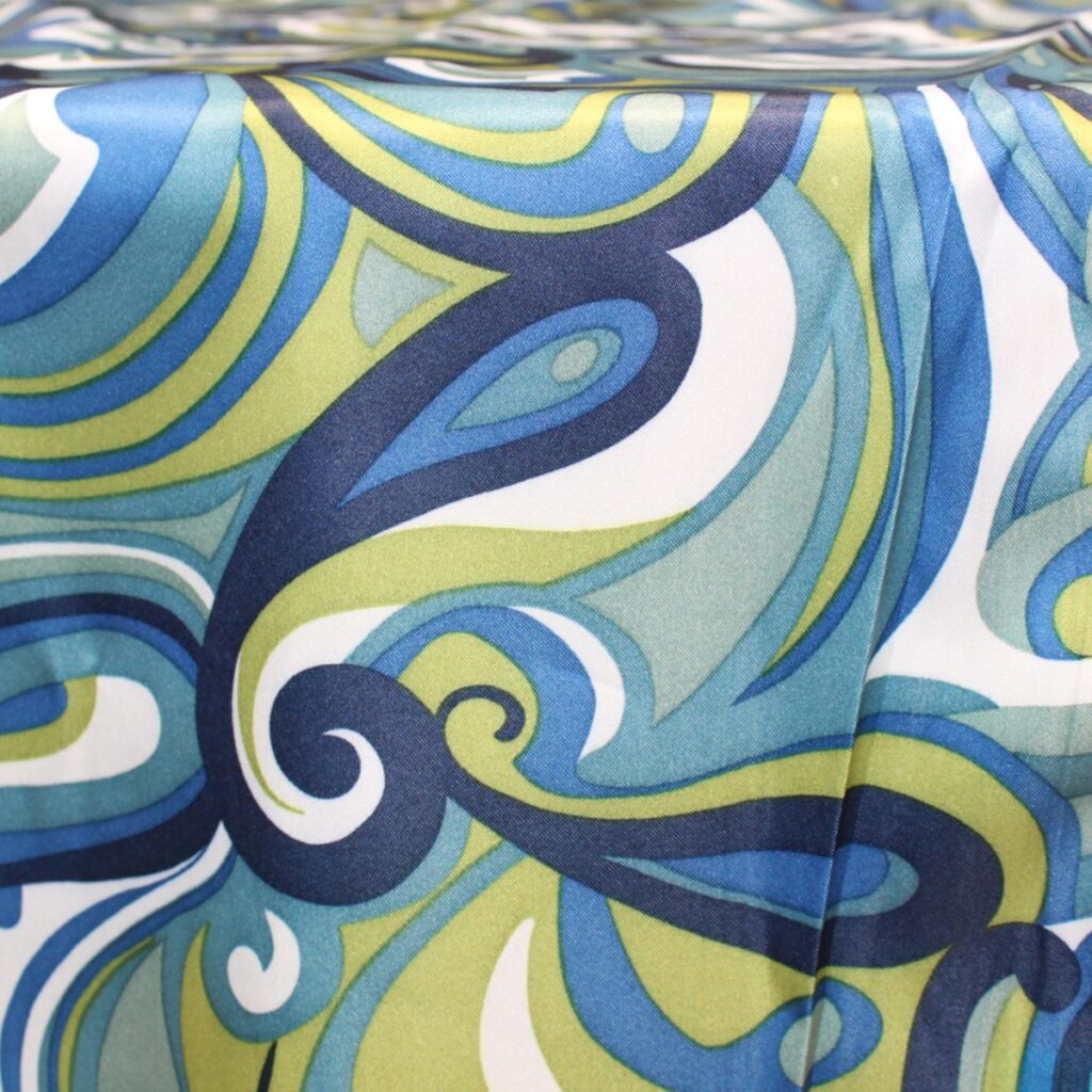 Blue Pucci Table Runner