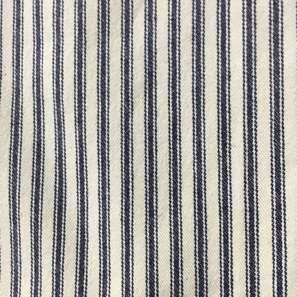 Blue Ticking Table Runner