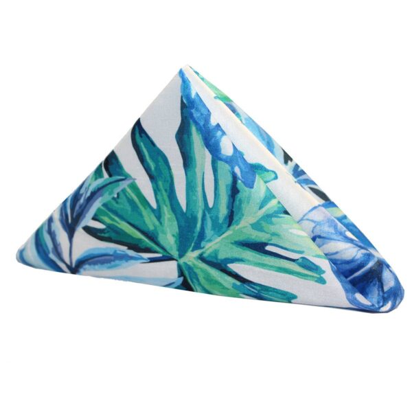 Blue Tropical Dupioni Napkin