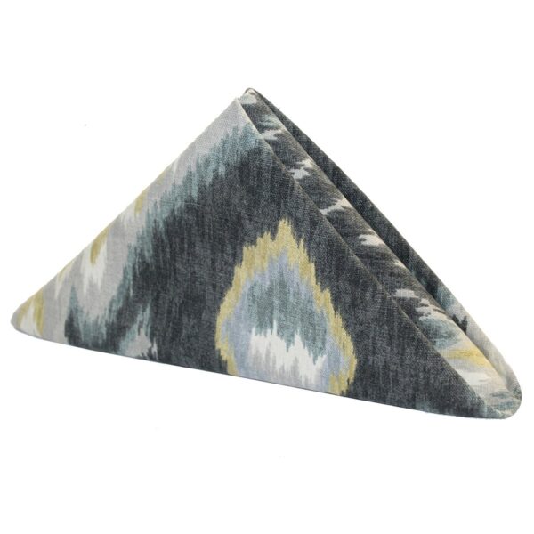 Blue & Yellow Pale Ikat Napkin