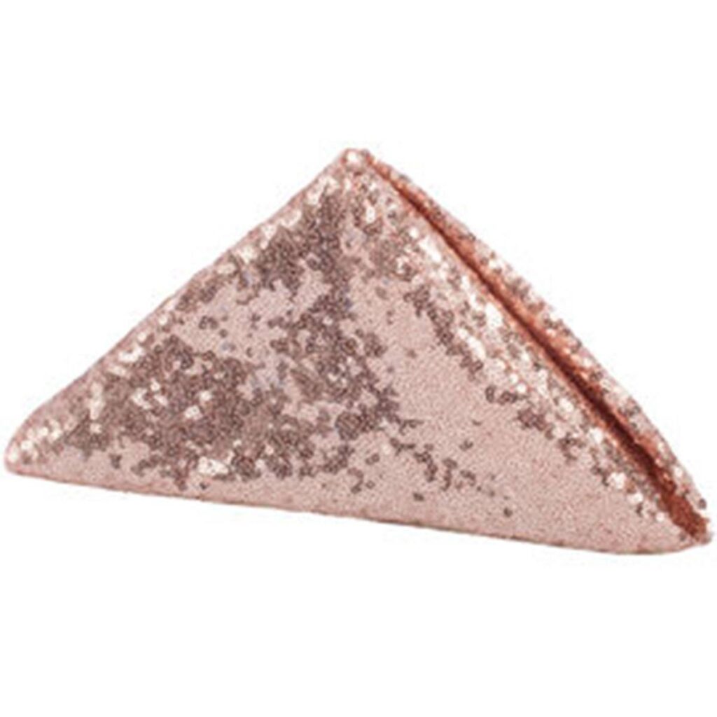 Blush Taffeta Sequin Napkin