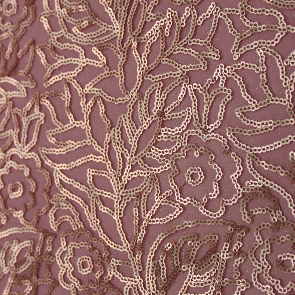 Blush Fiori Sequin Table Linen