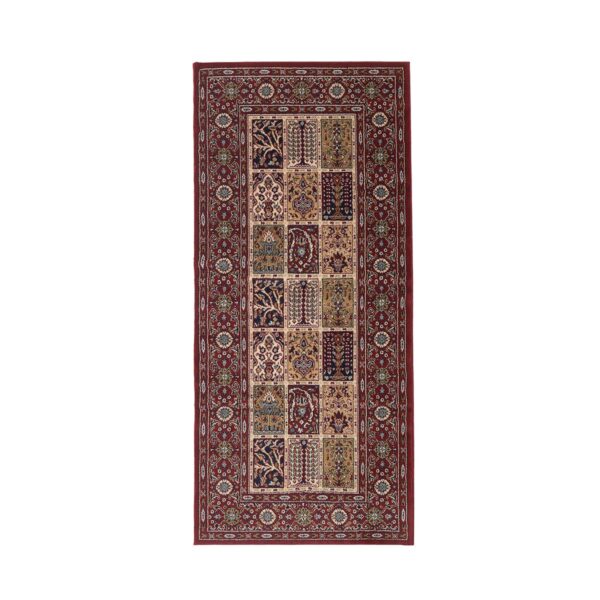 Burgundy Tile Carpet Runner