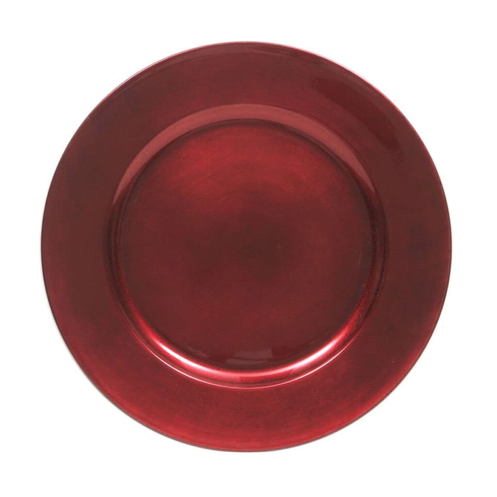 Red Lacquer Charger Plate