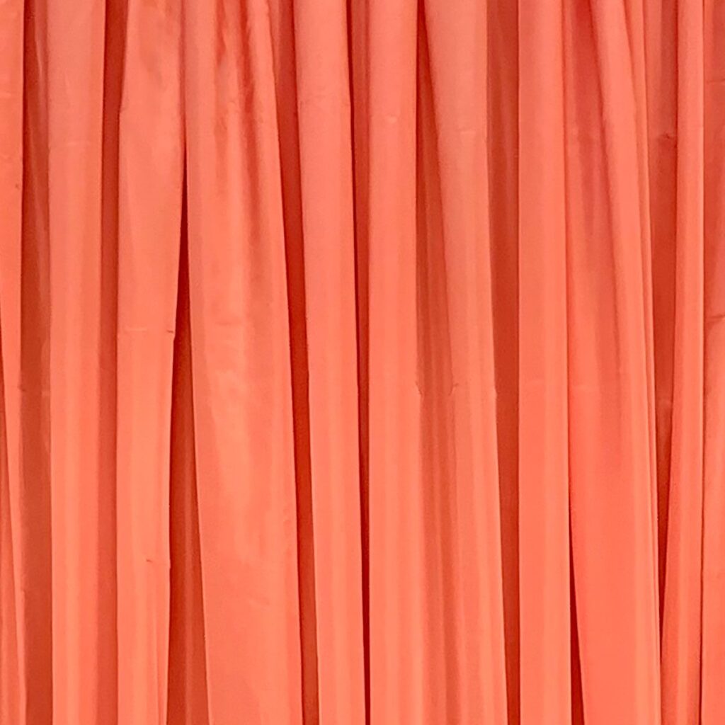 Coral Taipei Silk Drape