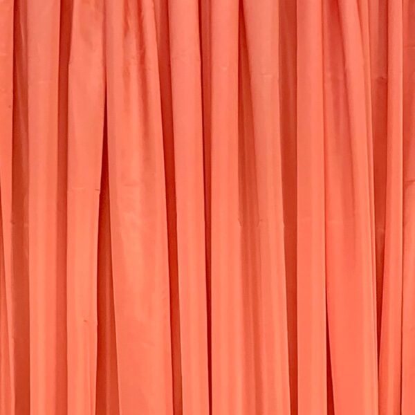 Coral Taipei Silk Drape