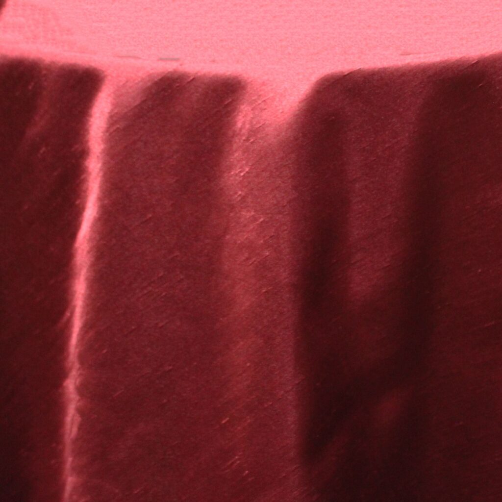 Cranberry Shantung Table Linen