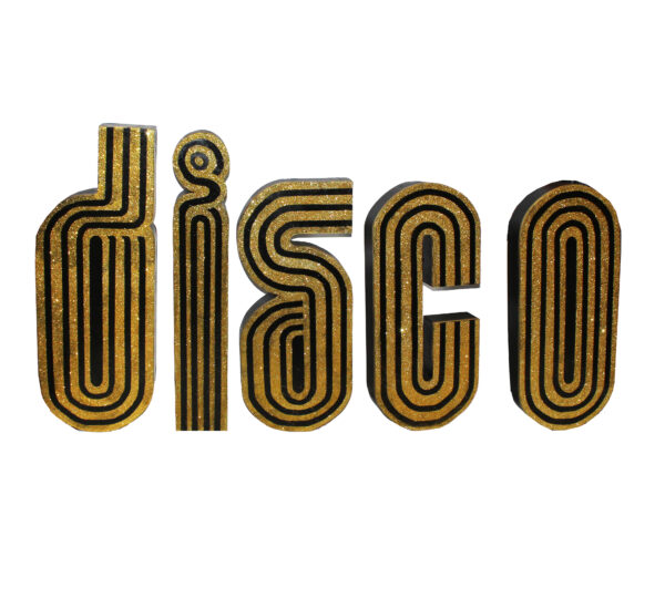Disco Cutout Letters