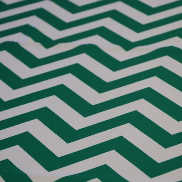 Emerald Chevron Table Linen