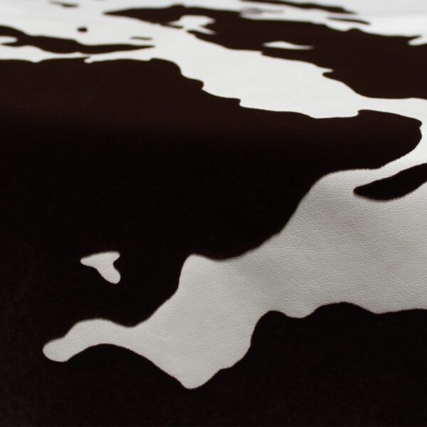 Cow Print Flocked Vinyl Table Runner