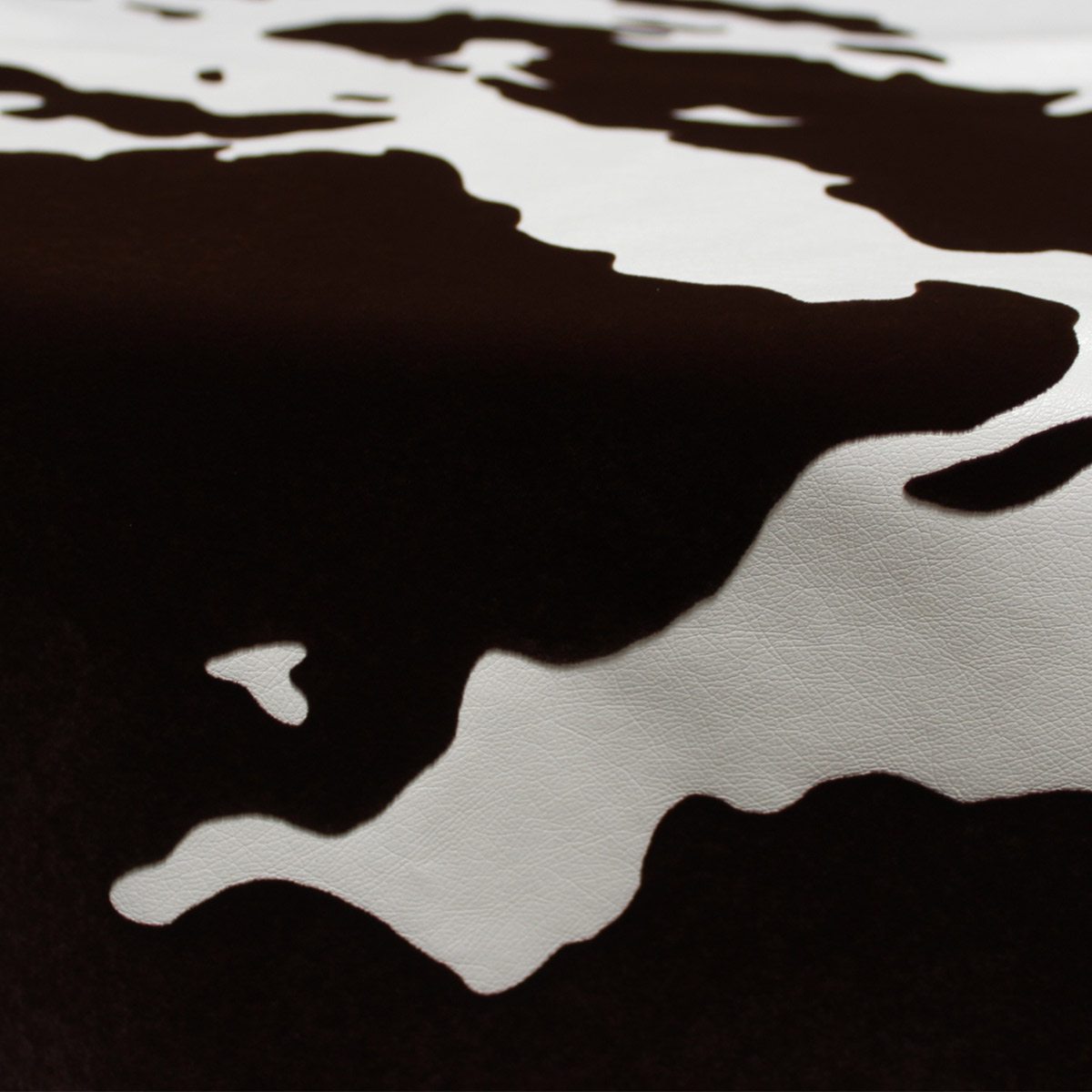 Cow Print Flocked Vinyl Table Runner