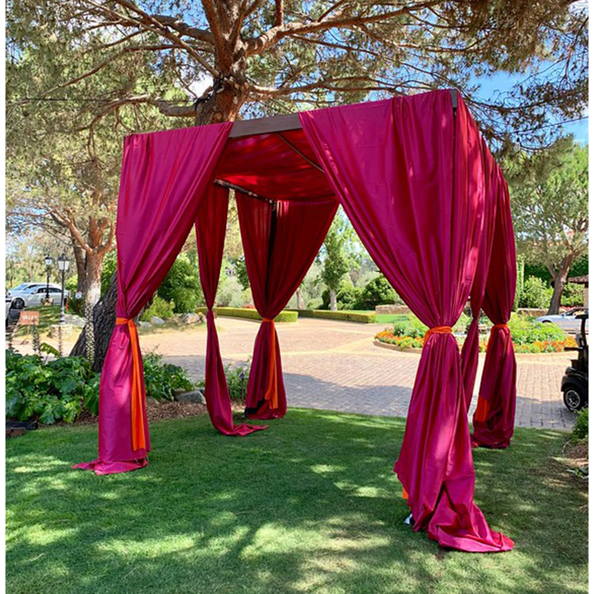 Fuchsia Taffeta Drape - Image 5