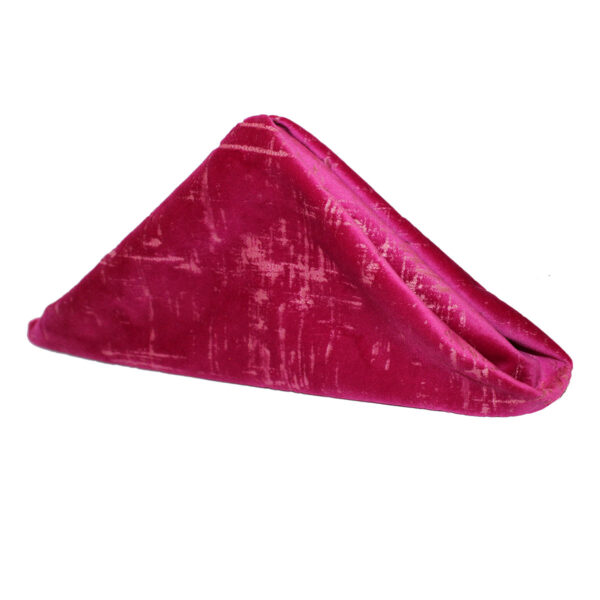 Fuchsia Glacier Velvet Napkin
