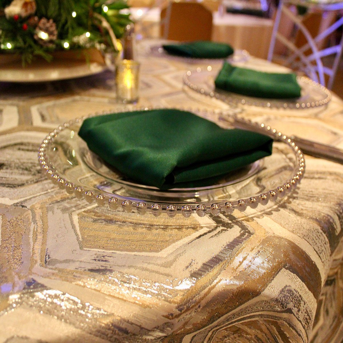 Hunter Green Lamour Napkin - Image 3