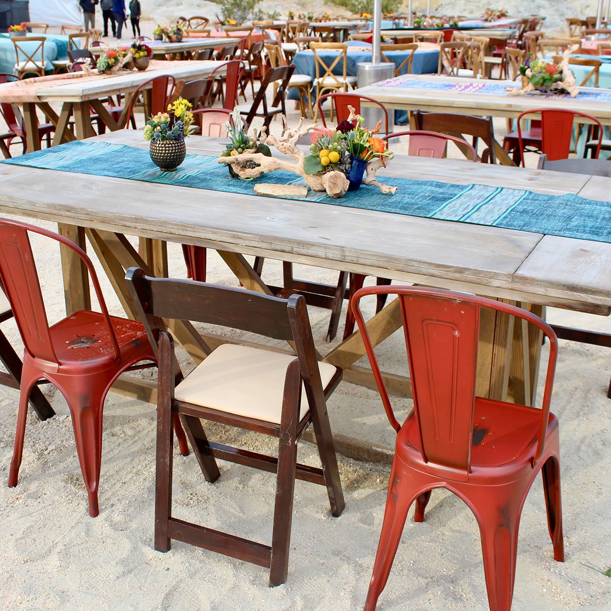 Walnut Wood Folding Chair - Image 3