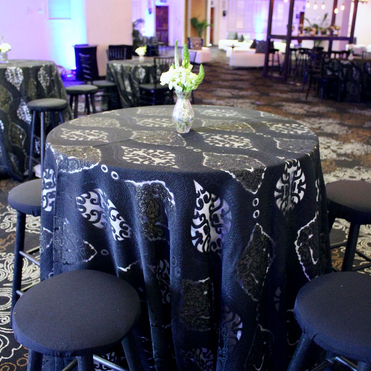 Black Wood Bar Stool - Image 2