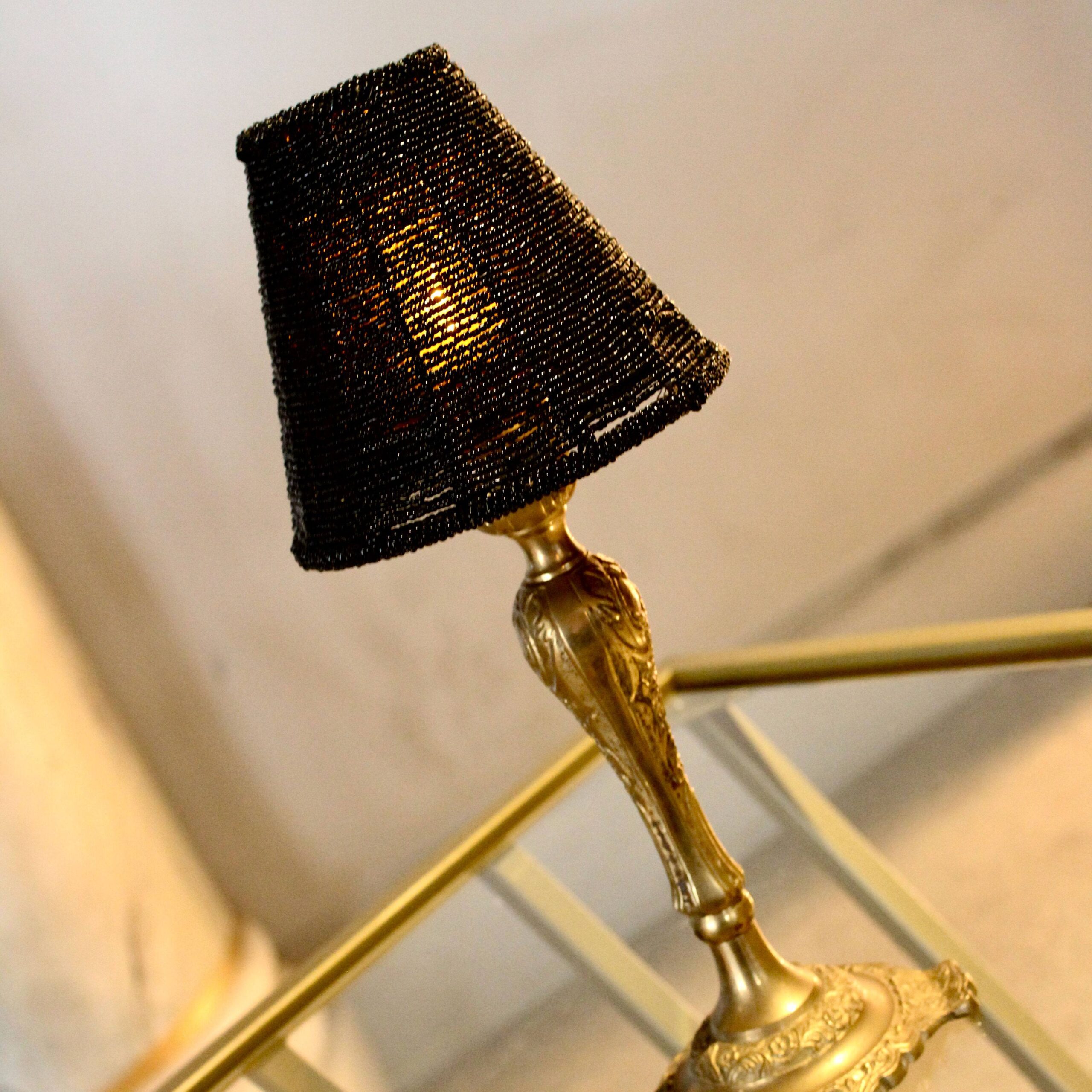 Black Beaded Lampshade - Image 4