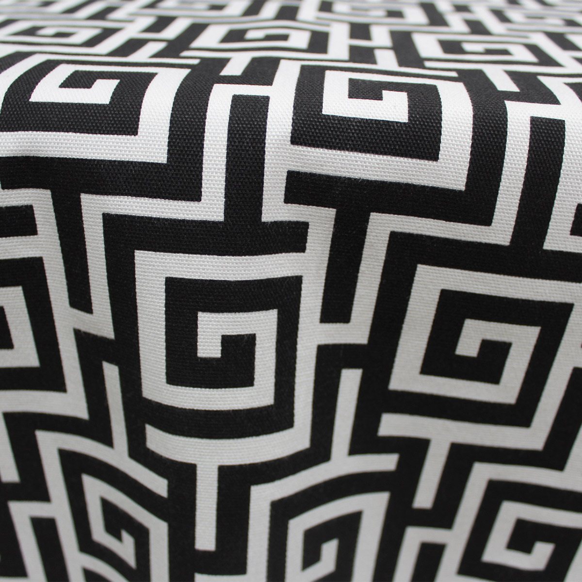 Greek Key Black & White Table Runner