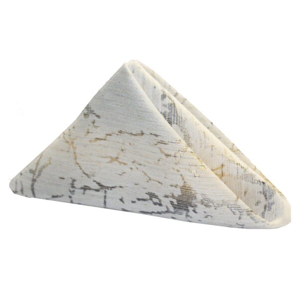 Ivory Metallic Marble Napkin