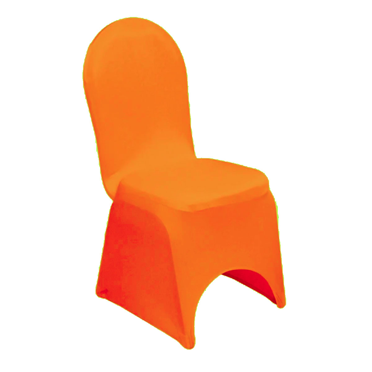 Neon Orange Spandex Chair Cover