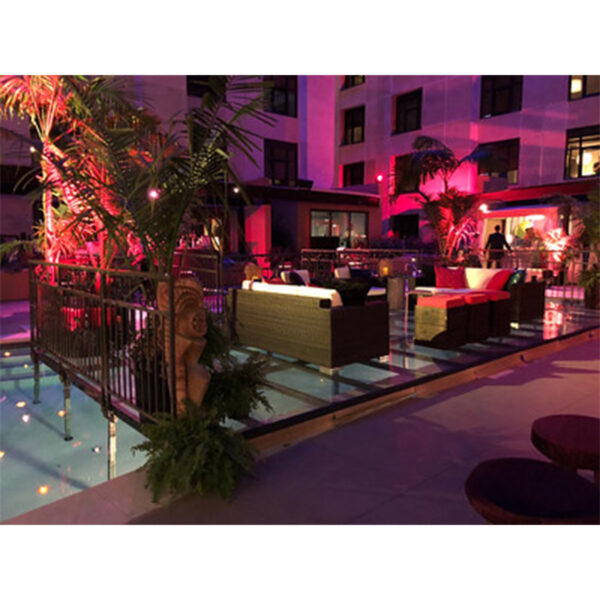 Barication Raiiling Event Ornate Wrought Iron Stage Railing Rental | Staging | PEP Creative