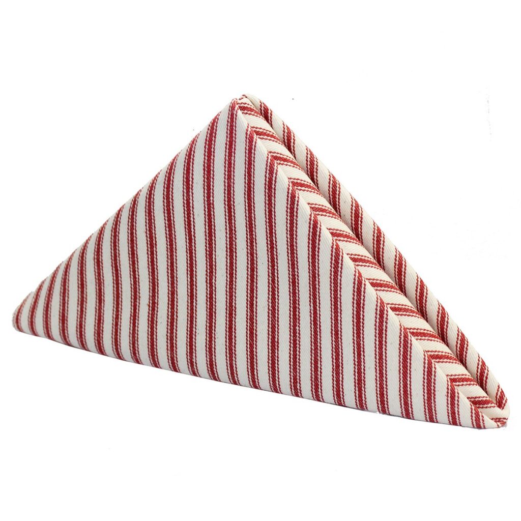 Red Ticking Napkin