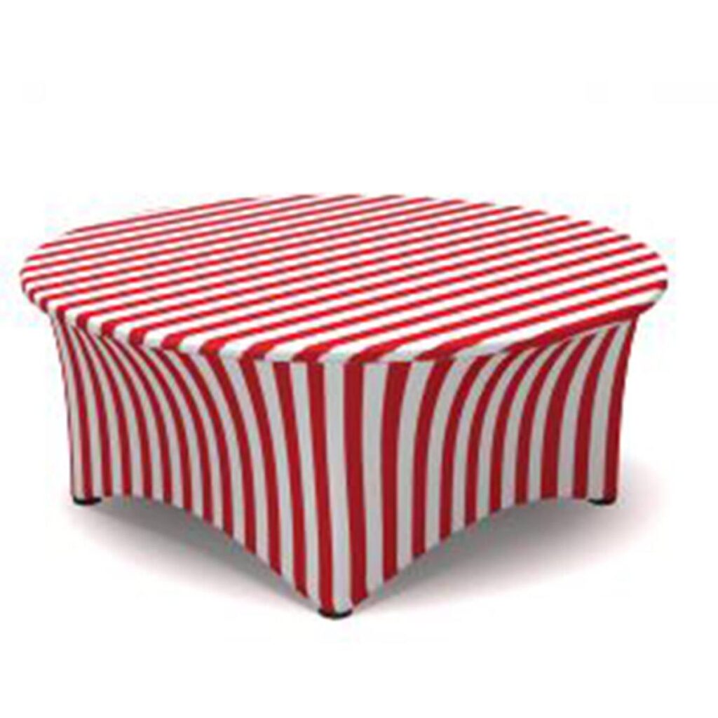 Red & White Stripe Spandex Form
