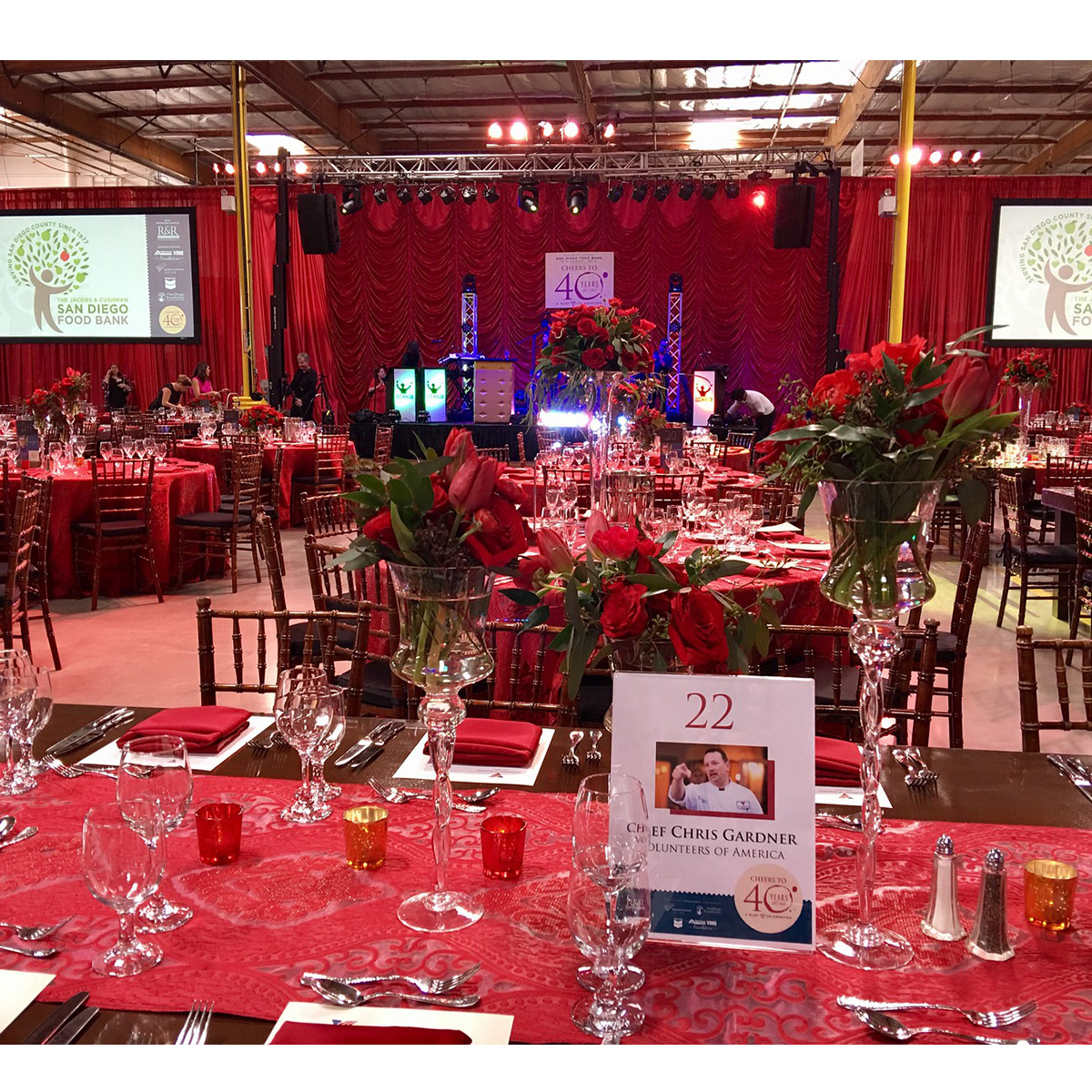 Red Austrian Puff Drape - Image 5