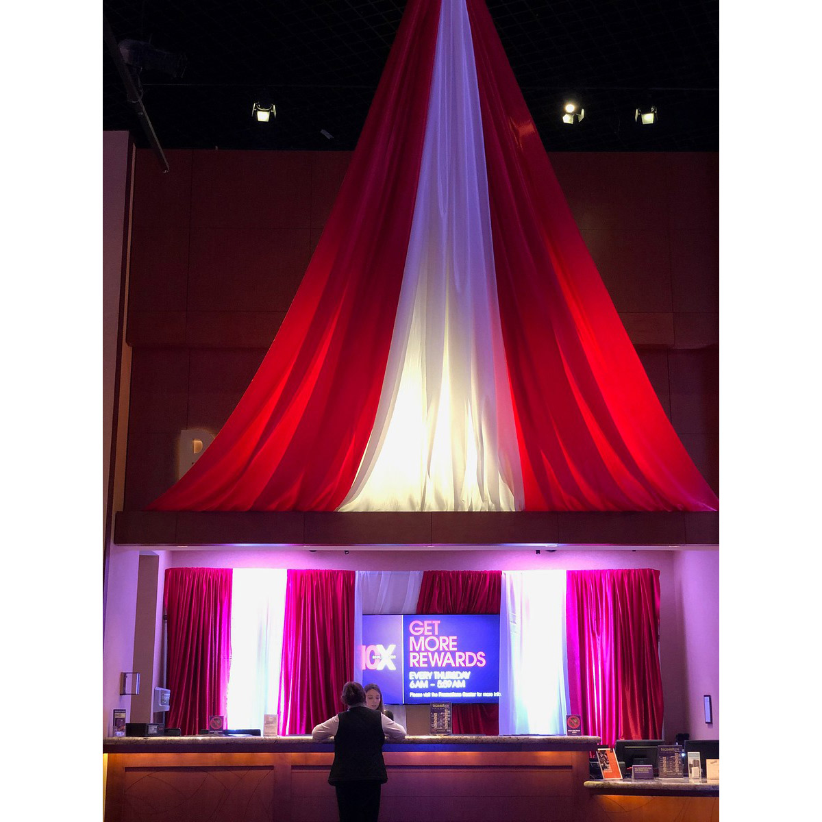 Red Sheer Drape - Image 3