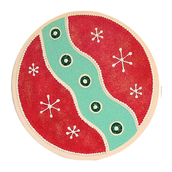 Round Holiday Cookie Cutout