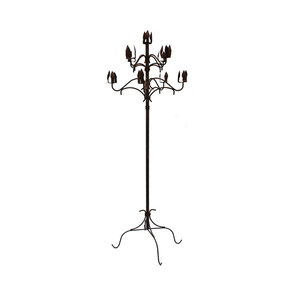 Rustic Wrought Iron Candelabra