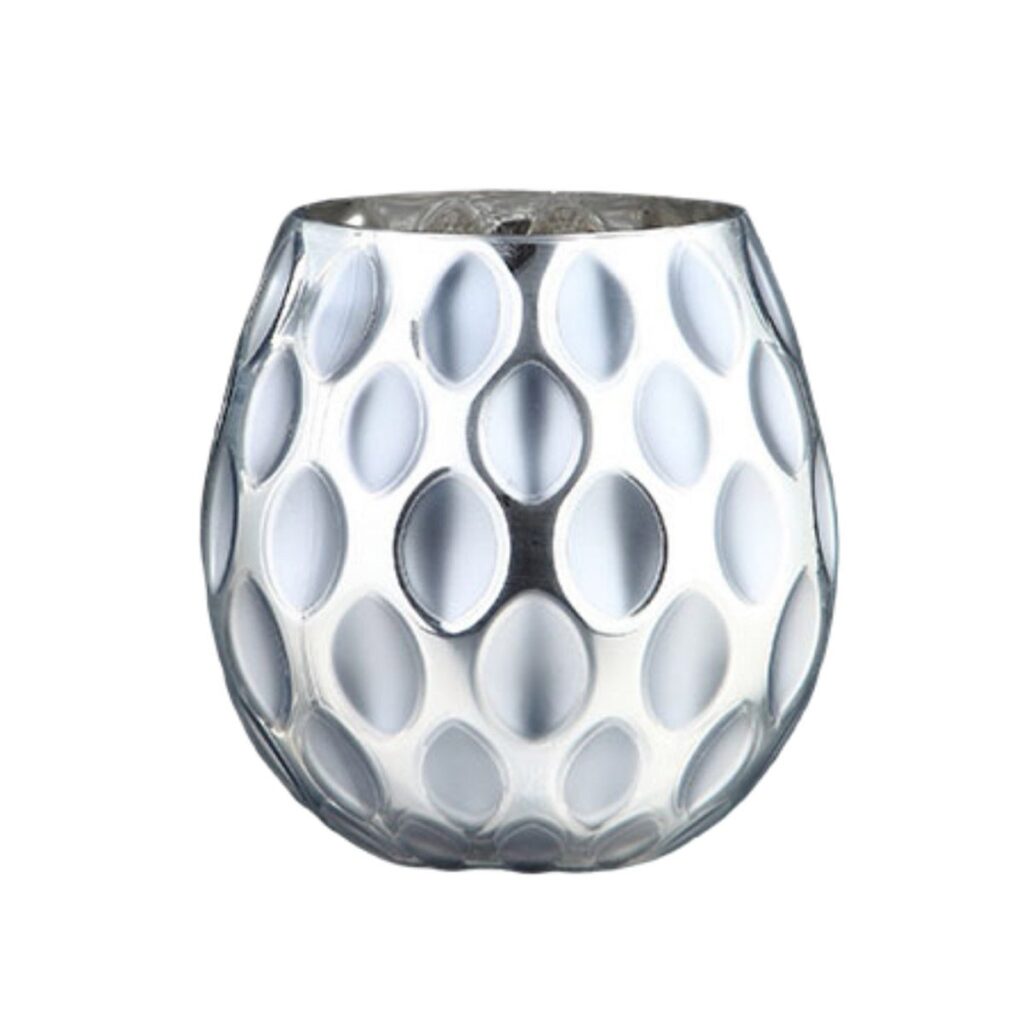 Silver Egg Vase
