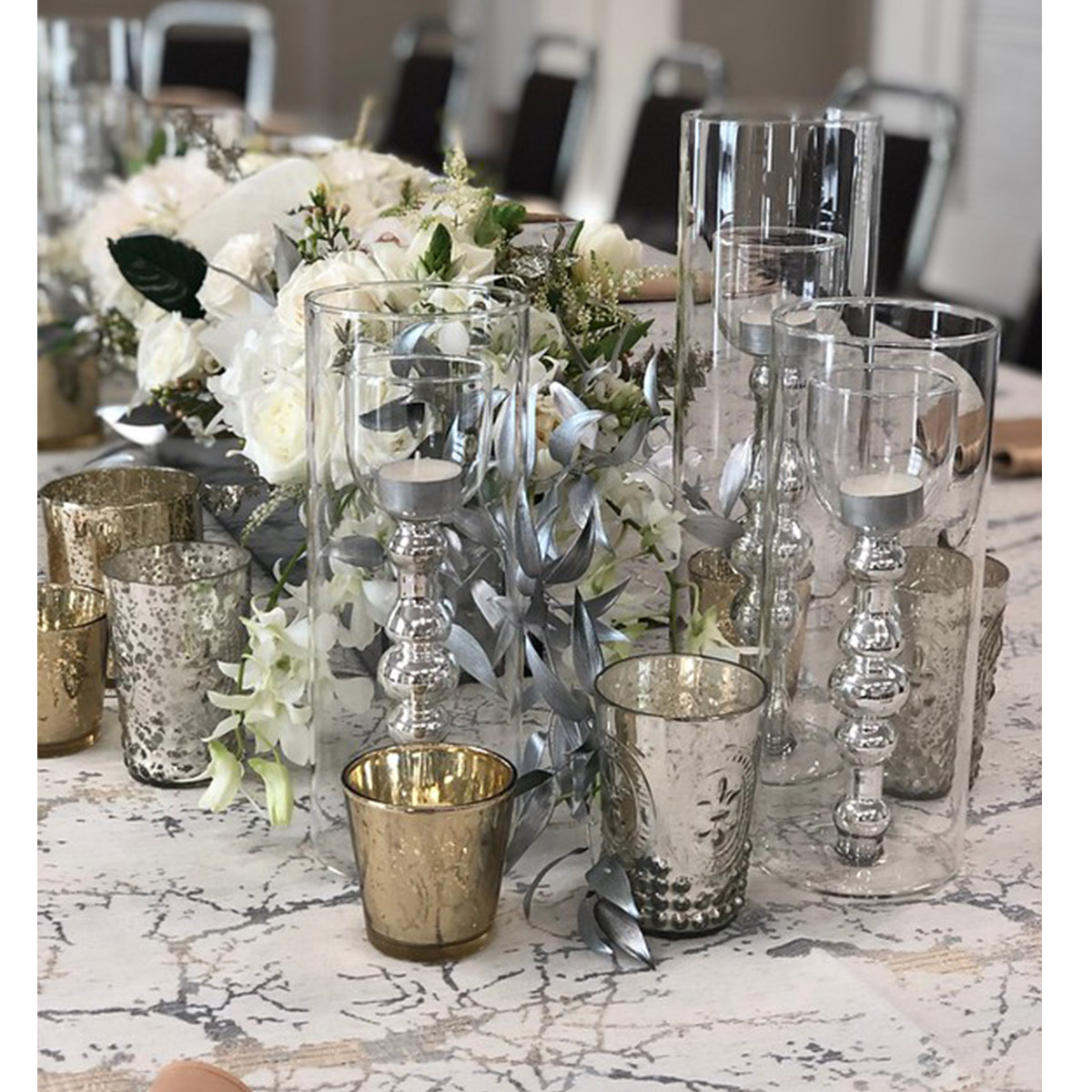 Silver Array Votive Holder (3.75"H) - Image 3