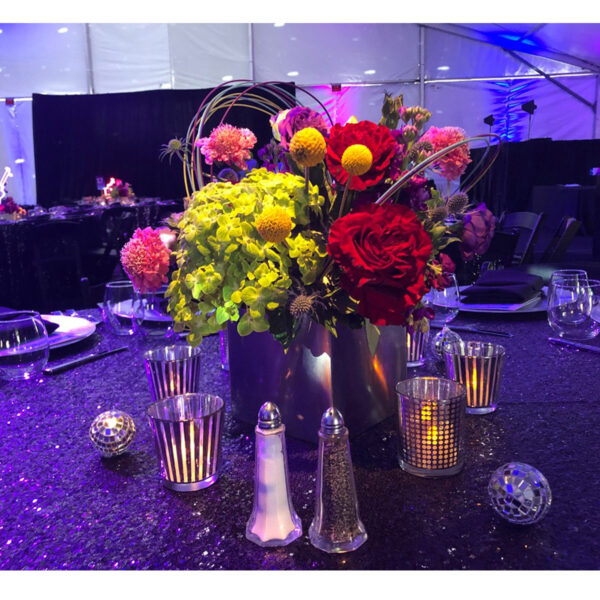 Silver Dotted Votive Holder