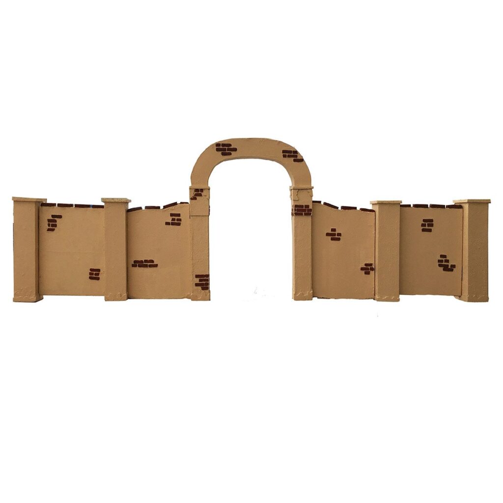 Stucco Courtyard Wall & Arch